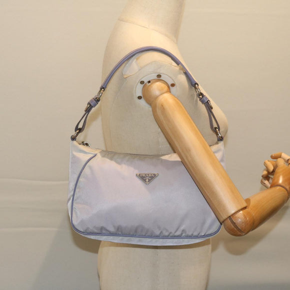 PRADA Accessory Pouch Nylon Purple Auth 63925