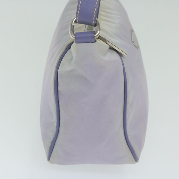 PRADA Accessory Pouch Nylon Purple Auth 63925