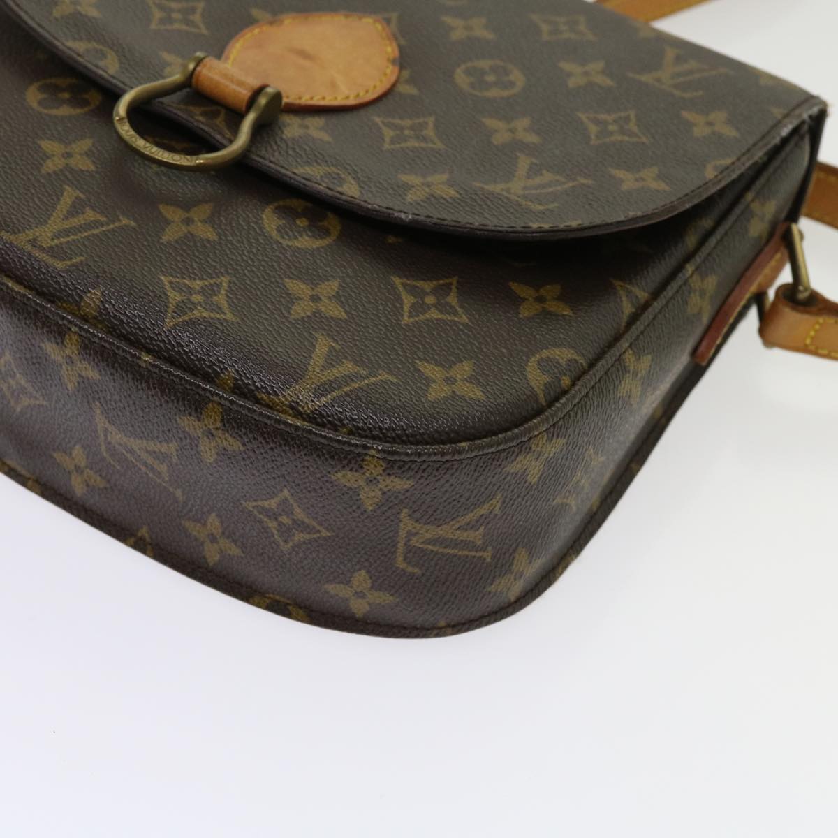 LOUIS VUITTON Monogram Saint Cloud GM Shoulder Bag M51242 LV Auth 63939