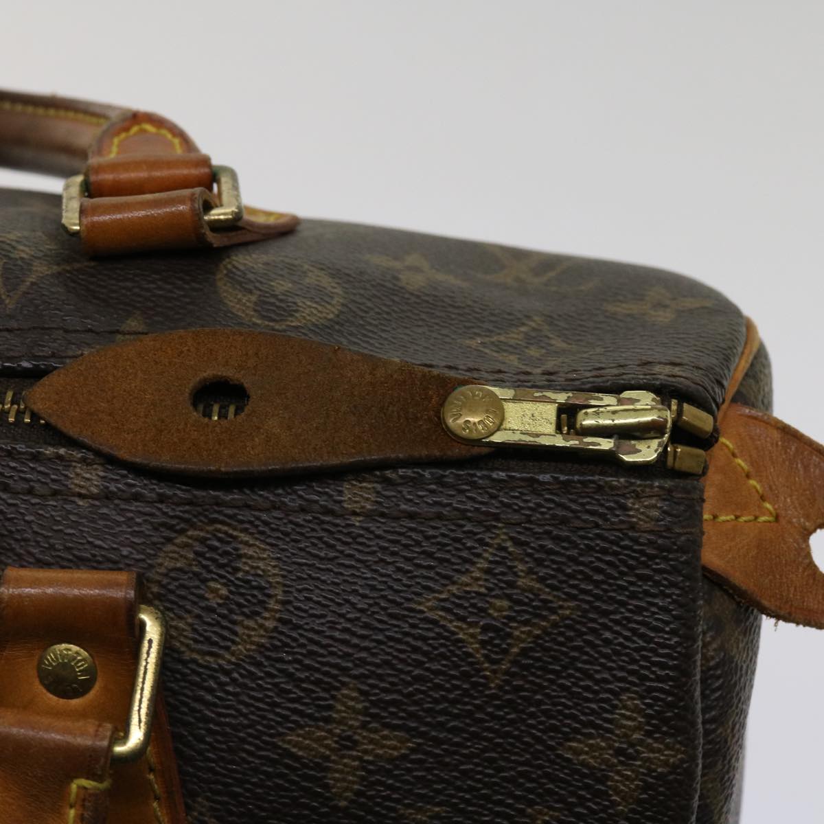 LOUIS VUITTON Monogram Speedy 30 Hand Bag M41526 LV Auth 63971