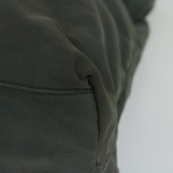 PRADA Hand Bag Nylon Khaki Auth 63982