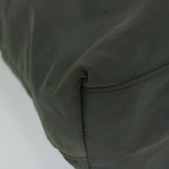 PRADA Hand Bag Nylon Khaki Auth 63982