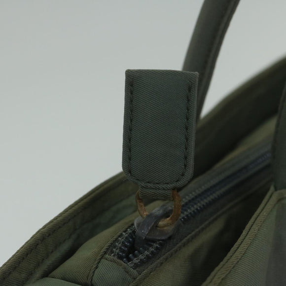 PRADA Hand Bag Nylon Khaki Auth 63982