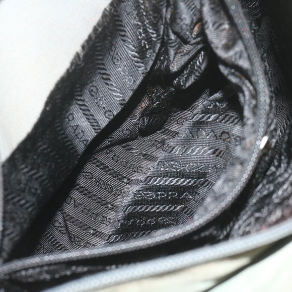 PRADA Hand Bag Nylon Khaki Auth 63982