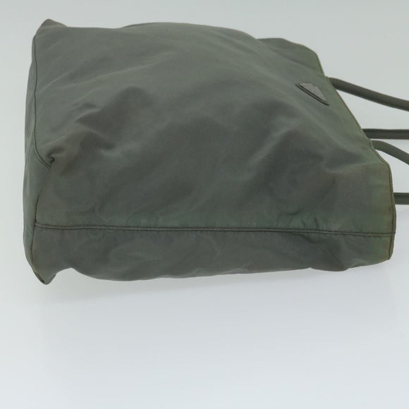 PRADA Hand Bag Nylon Khaki Auth 63982