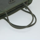 PRADA Hand Bag Nylon Khaki Auth 63982-7
