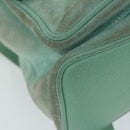 GUCCI Bamboo Backpack Suede Light Blue Auth 63986-15