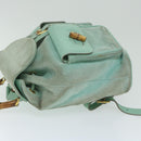GUCCI Bamboo Backpack Suede Light Blue Auth 63986-4