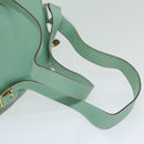 GUCCI Bamboo Backpack Suede Light Blue Auth 63986-7