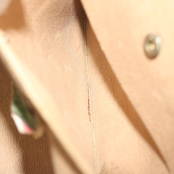 GUCCI GG Canvas Web Sherry Line Clutch Bag PVC Beige Green Red Auth 64005