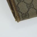 GUCCI GG Canvas Web Sherry Line Clutch Bag PVC Beige Green Red Auth 64005-6