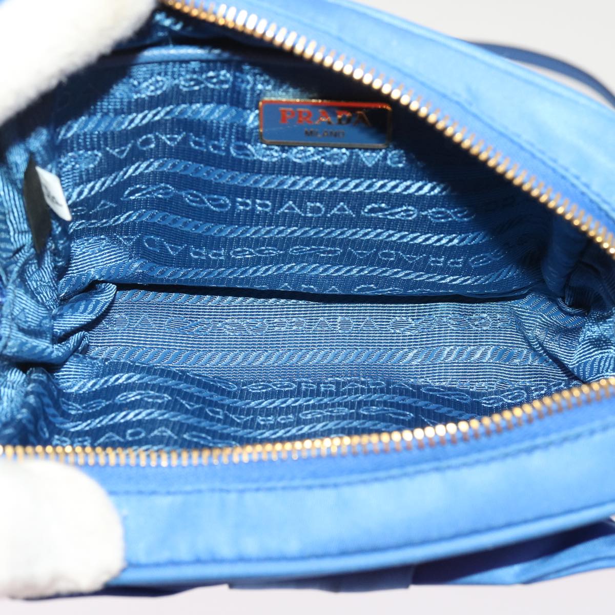 PRADA Shoulder Bag Nylon Blue Auth 64052