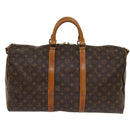 LOUIS VUITTON Monogram Keepall Bandouliere 50 Boston Bag M41416 LV Auth 64105-2