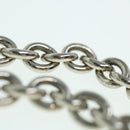 CELINE Chain Pouch Satin Purple Auth 64134-8