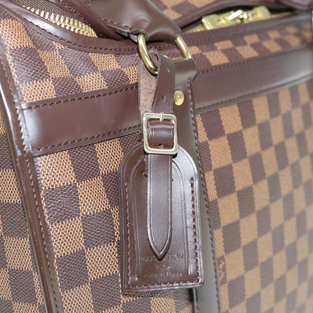 LOUIS VUITTON Damier Ebene Sac Shan 40 Pet Carry SPO LV Auth 64140A