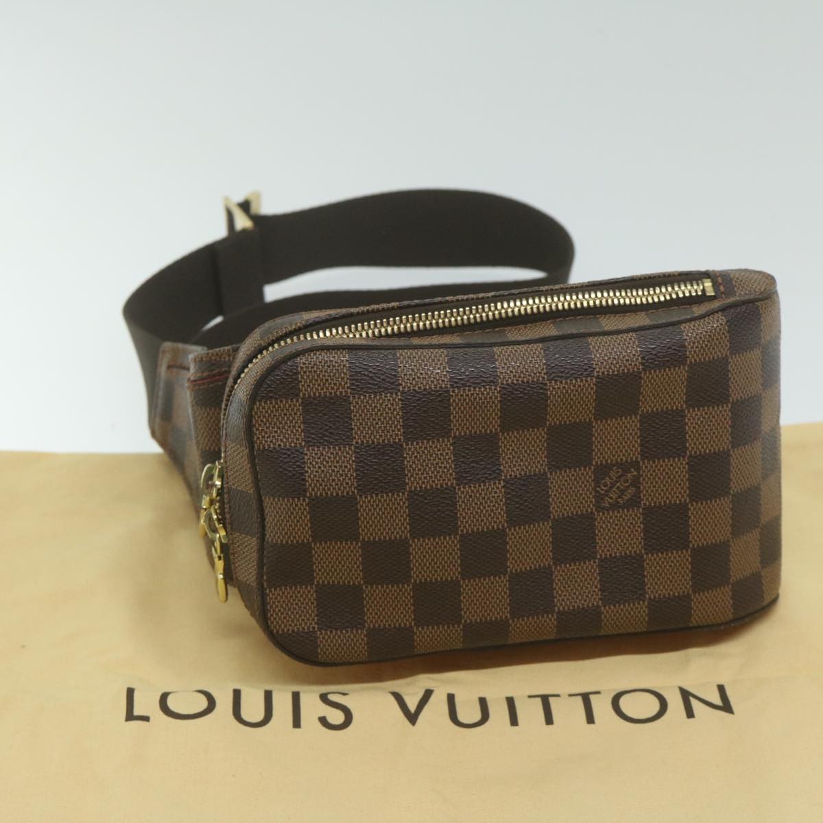 LOUIS VUITTON Damier Ebene Geronimos Shoulder Bag N51994 LV Auth 64158A