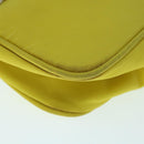 PRADA Accessory Pouch Nylon Yellow Auth 64205-15