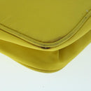 PRADA Accessory Pouch Nylon Yellow Auth 64205-9