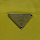 PRADA Accessory Pouch Nylon Yellow Auth 64205-19
