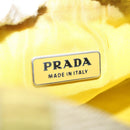 PRADA Accessory Pouch Nylon Yellow Auth 64205-20