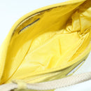PRADA Accessory Pouch Nylon Yellow Auth 64205-11