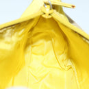 PRADA Accessory Pouch Nylon Yellow Auth 64205-22