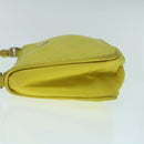 PRADA Accessory Pouch Nylon Yellow Auth 64205-4