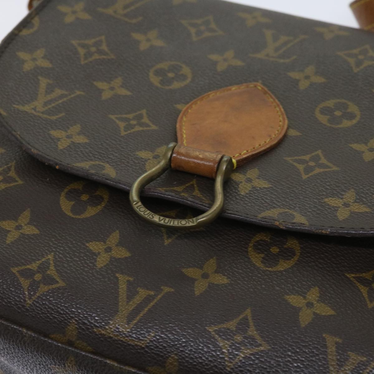 LOUIS VUITTON Monogram Saint Cloud GM Shoulder Bag M51242 LV Auth 64226