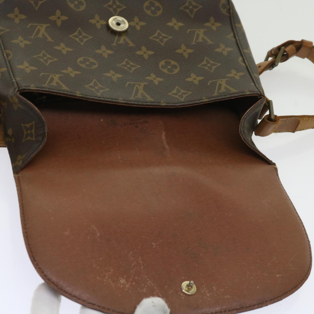 LOUIS VUITTON Monogram Saint Cloud GM Shoulder Bag M51242 LV Auth 64226