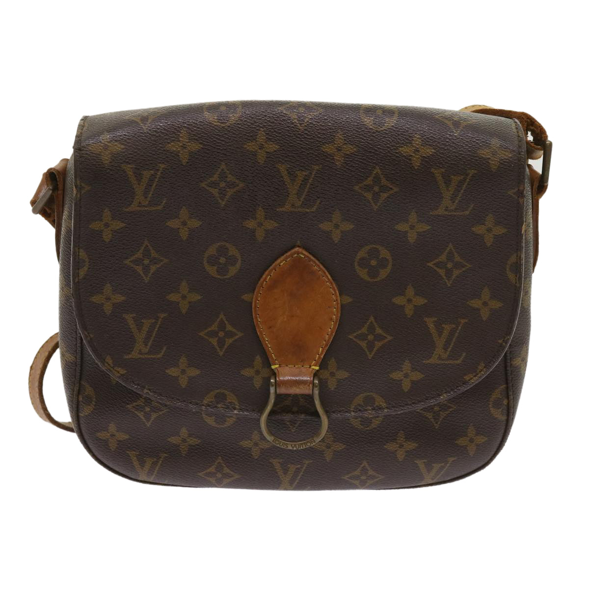 LOUIS VUITTON Monogram Saint Cloud GM Shoulder Bag M51242 LV Auth 64226