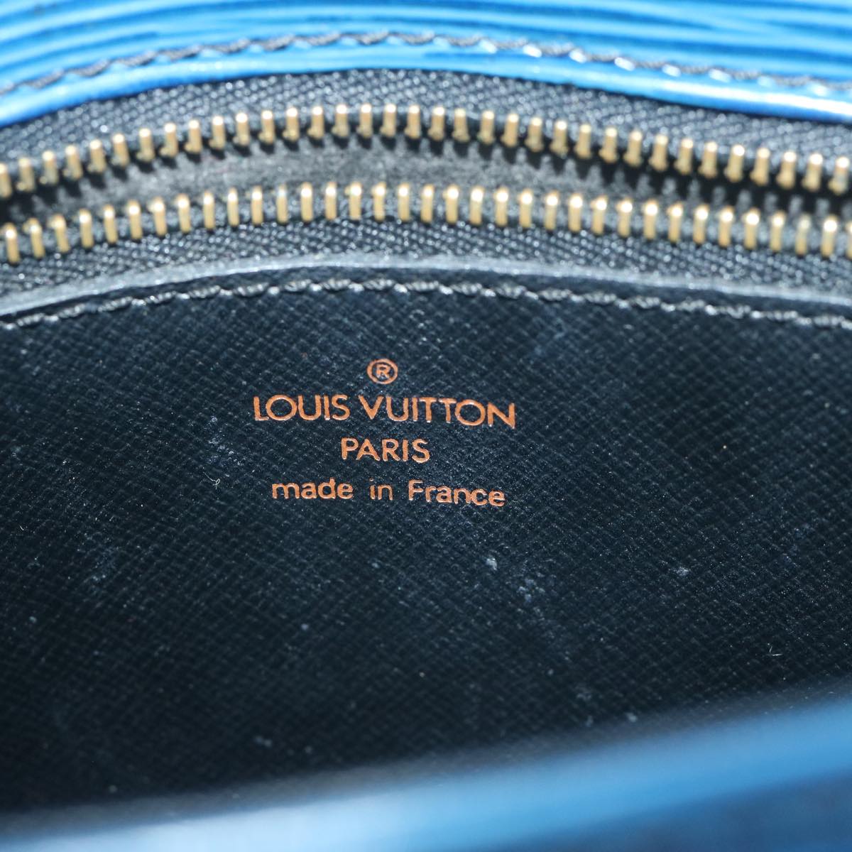 LOUIS VUITTON Epi Saint Cloud GM Shoulder Bag Blue M52195 LV Auth 64232