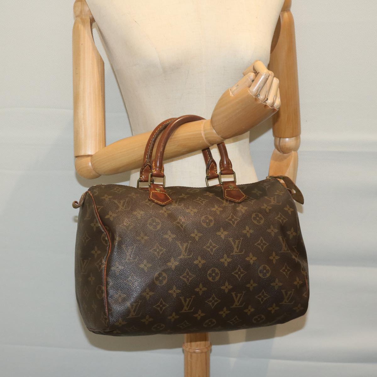 LOUIS VUITTON Monogram Speedy 30 Hand Bag M41526 LV Auth 64246