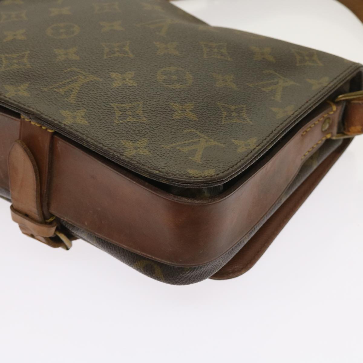 LOUIS VUITTON Monogram Cartouchiere GM Shoulder Bag M51252 LV Auth 64327