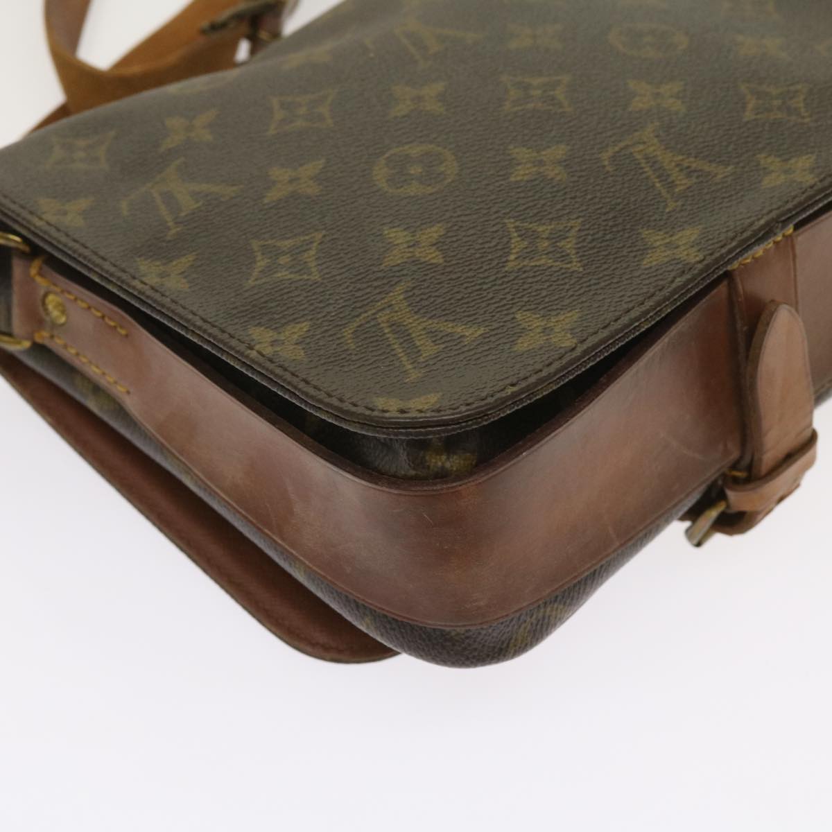 LOUIS VUITTON Monogram Cartouchiere GM Shoulder Bag M51252 LV Auth 64327