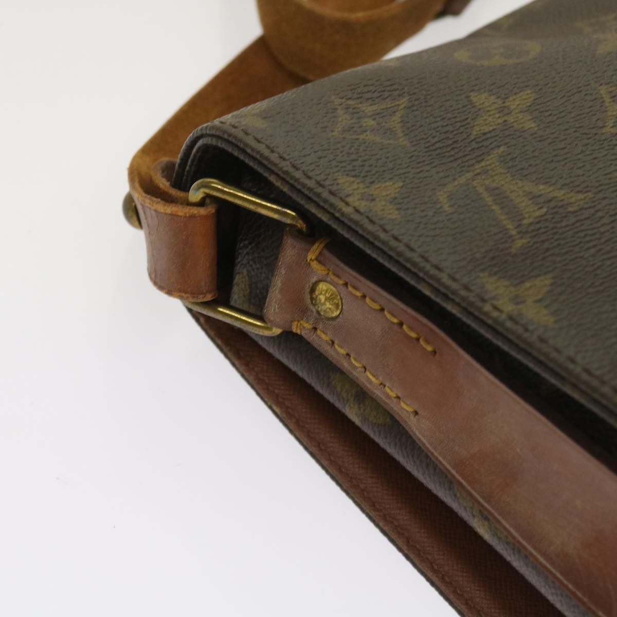 LOUIS VUITTON Monogram Cartouchiere GM Shoulder Bag M51252 LV Auth 64327