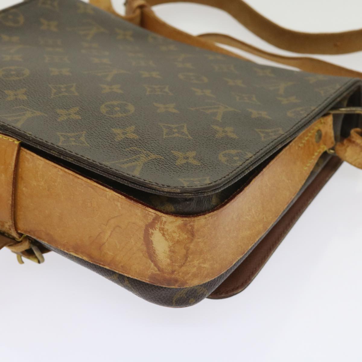 LOUIS VUITTON Monogram Cartouchiere GM Shoulder Bag M51252 LV Auth 64328