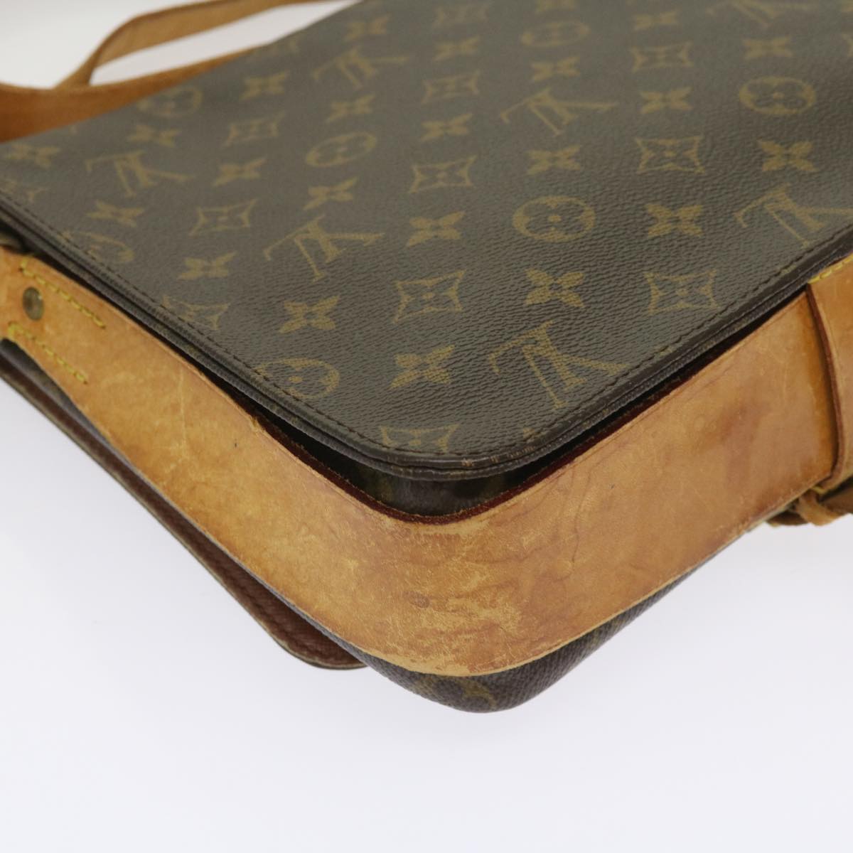 LOUIS VUITTON Monogram Cartouchiere GM Shoulder Bag M51252 LV Auth 64328