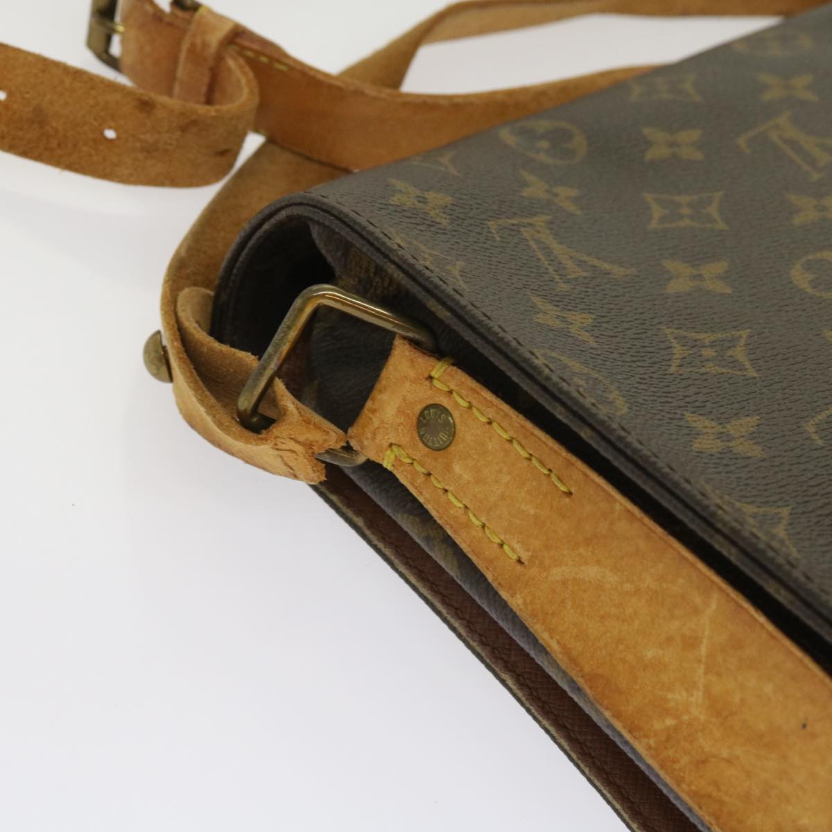 LOUIS VUITTON Monogram Cartouchiere GM Shoulder Bag M51252 LV Auth 64328