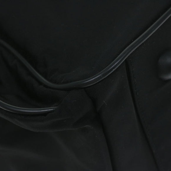 PRADA Hand Bag Nylon Black Auth 64366