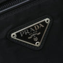 PRADA Hand Bag Nylon Black Auth 64366-17