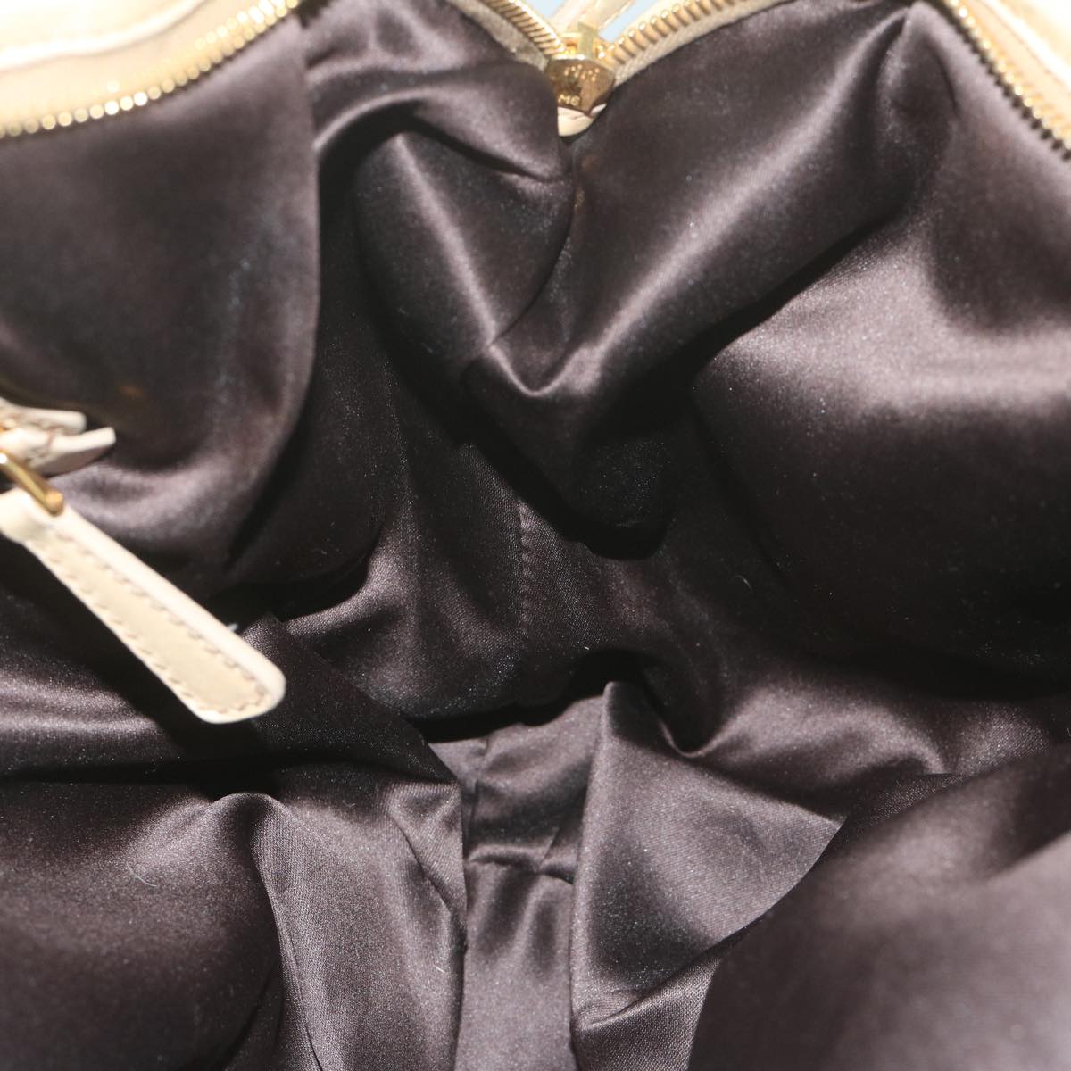 Miu Miu Hand Bag Leather Beige Auth 64367