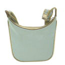 GUCCI Sherry Line Shoulder Bag Canvas Beige Light Blue 005 0814 Auth 64388-2