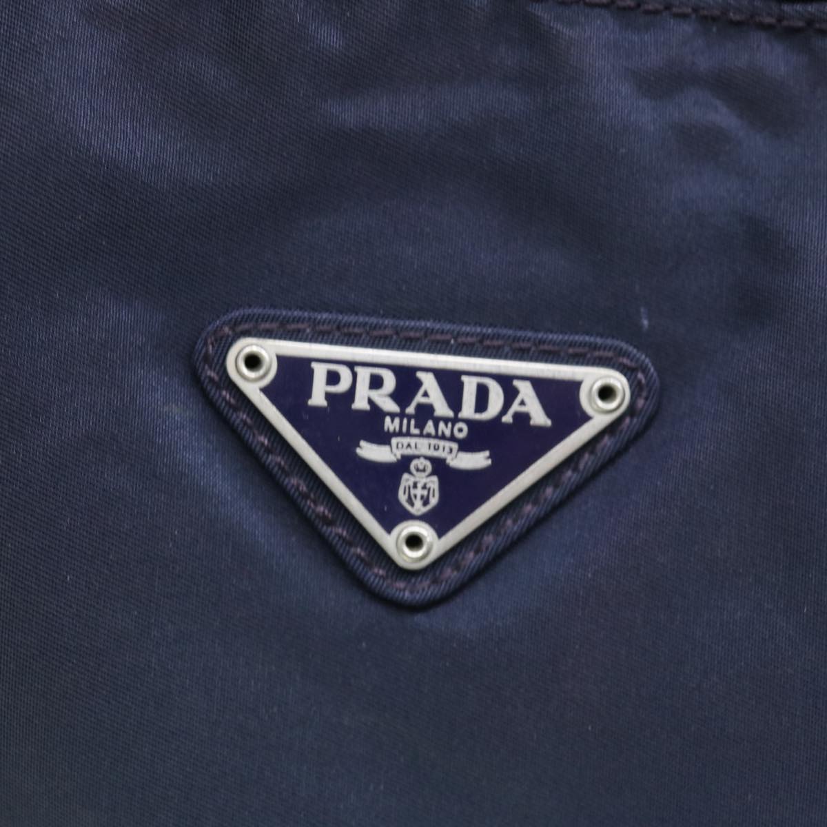 PRADA Hand Bag Nylon Navy Auth 64462