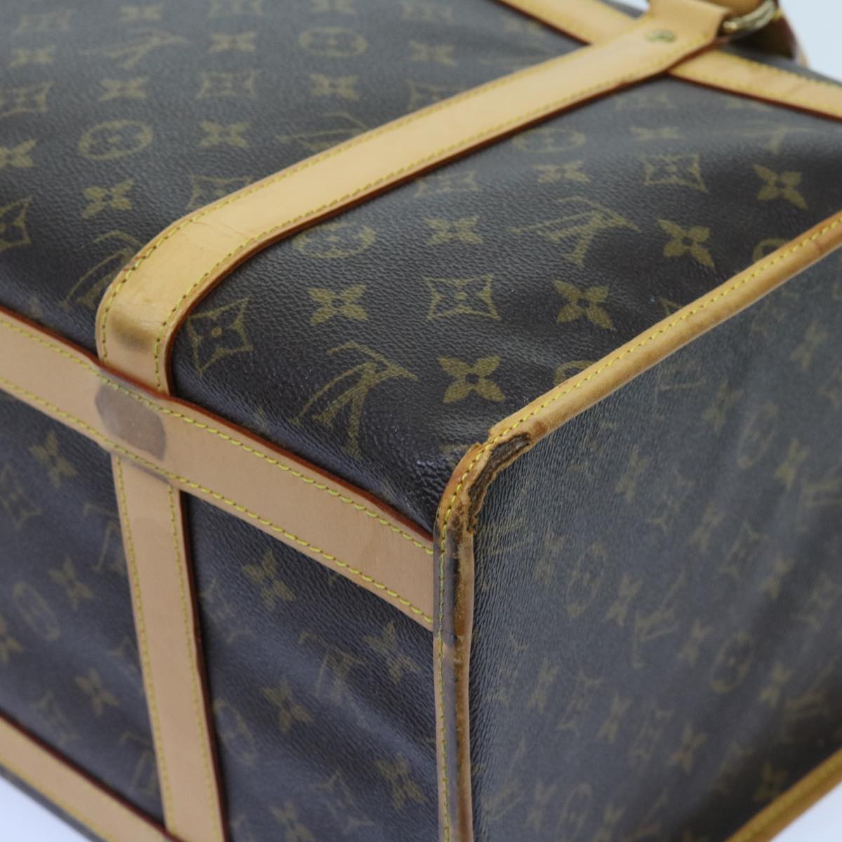 LOUIS VUITTON Monogram Sac Shan 50 Pet Carry M42021 LV Auth 64464