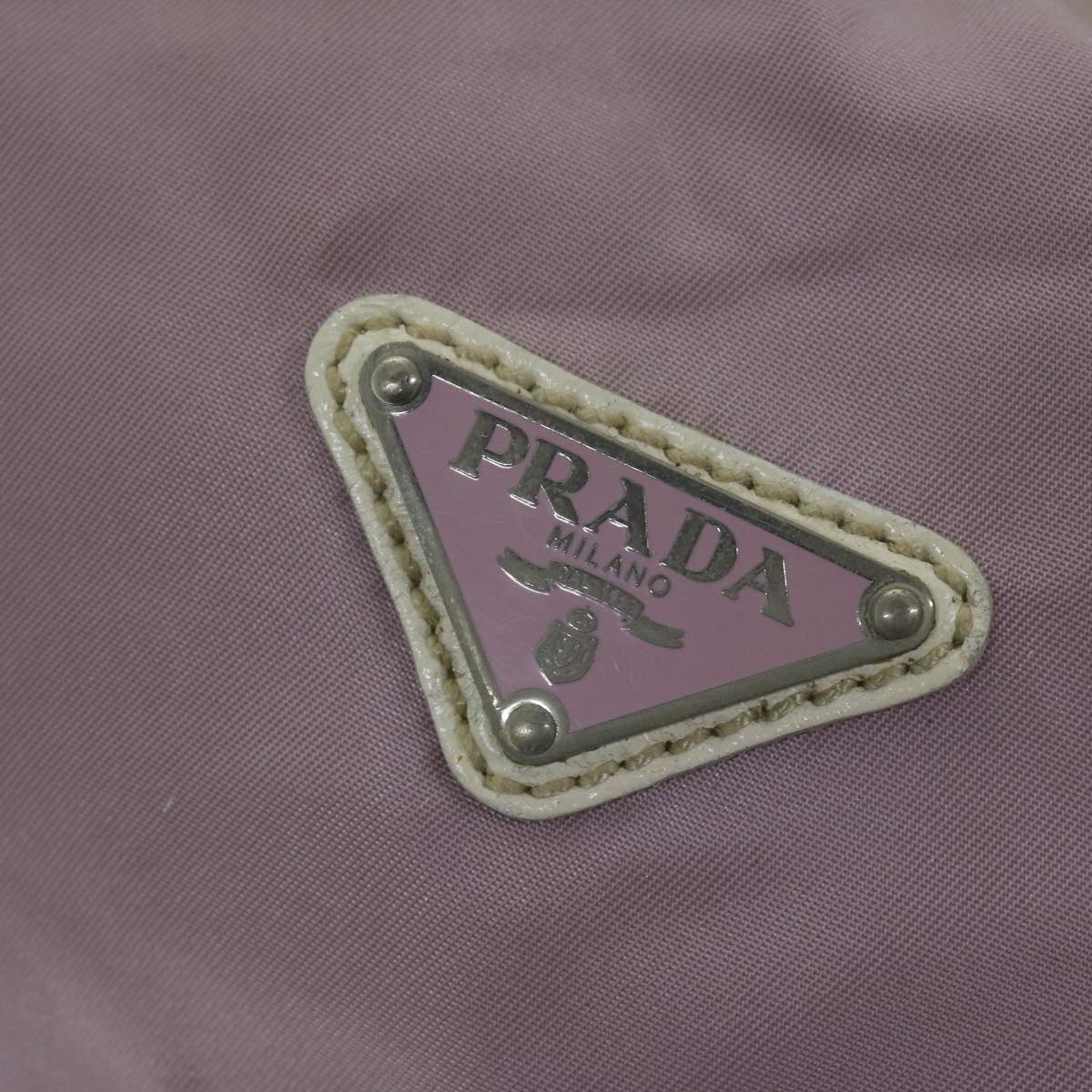 PRADA Shoulder Bag Nylon Pink Auth 64478