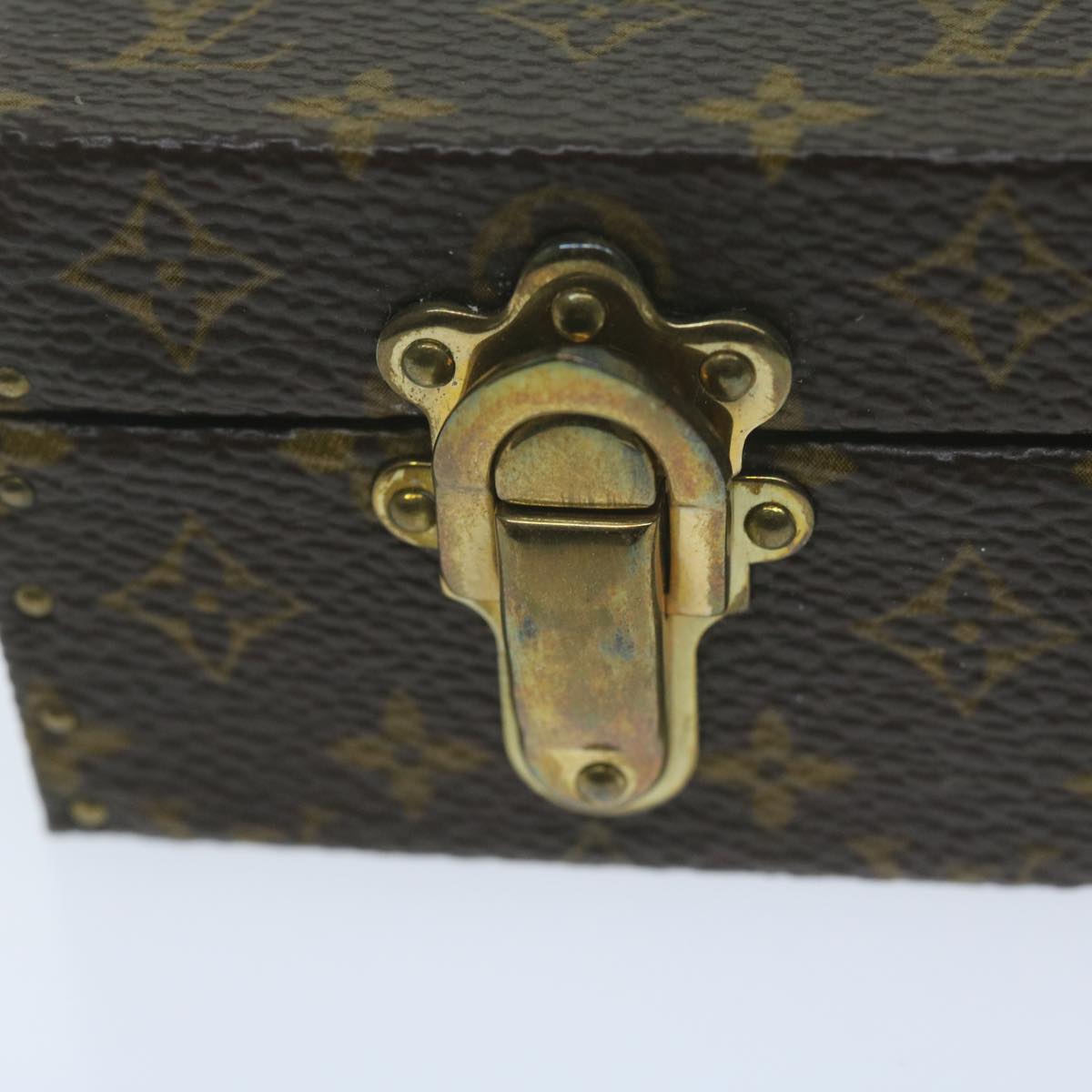 LOUIS VUITTON Monogram Eccrine Declaration Jewelry Box M21010 LV Auth 64522A