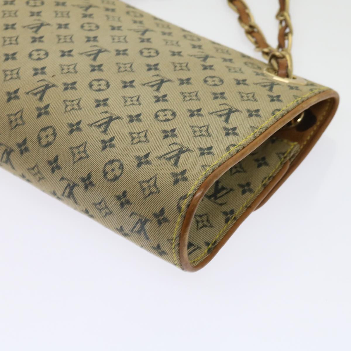 LOUIS VUITTON Monogram Mini Camille Chain Shoulder Bag Blue M92002 Auth 64536