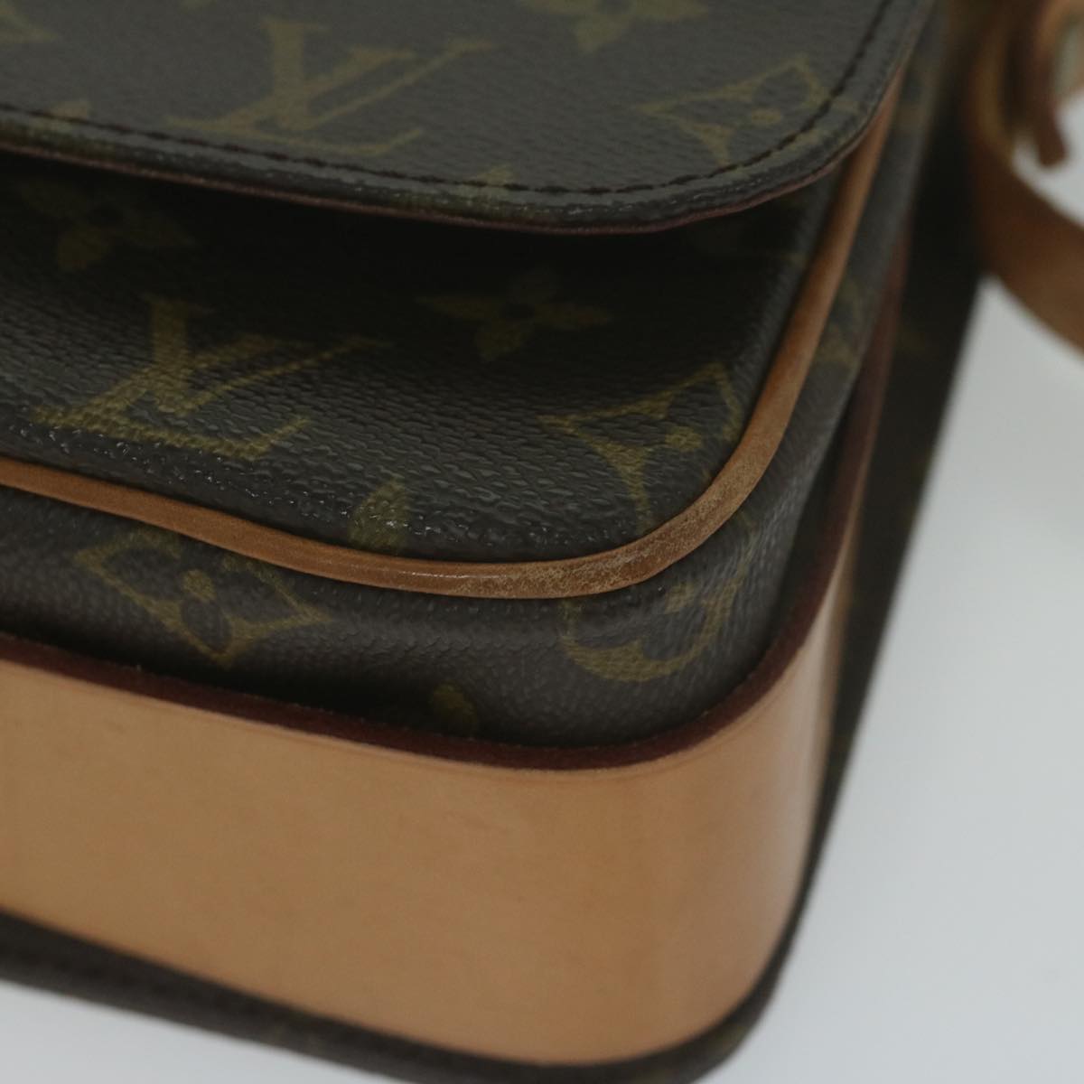 LOUIS VUITTON Monogram Cartouchiere GM Shoulder Bag M51252 LV Auth 64547