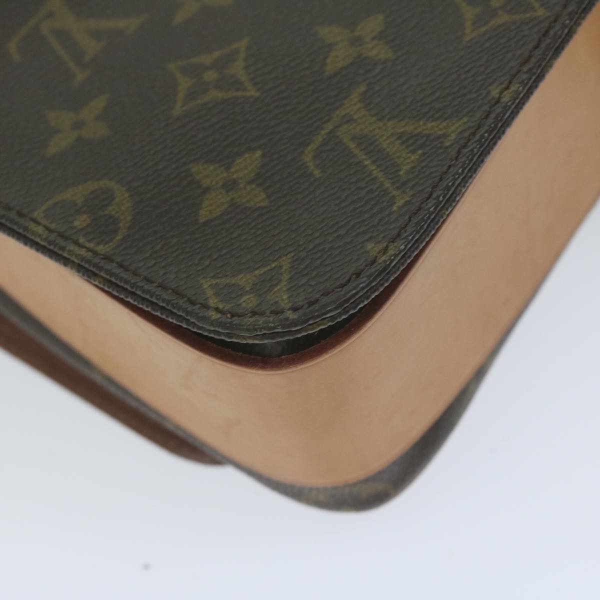 LOUIS VUITTON Monogram Cartouchiere GM Shoulder Bag M51252 LV Auth 64547