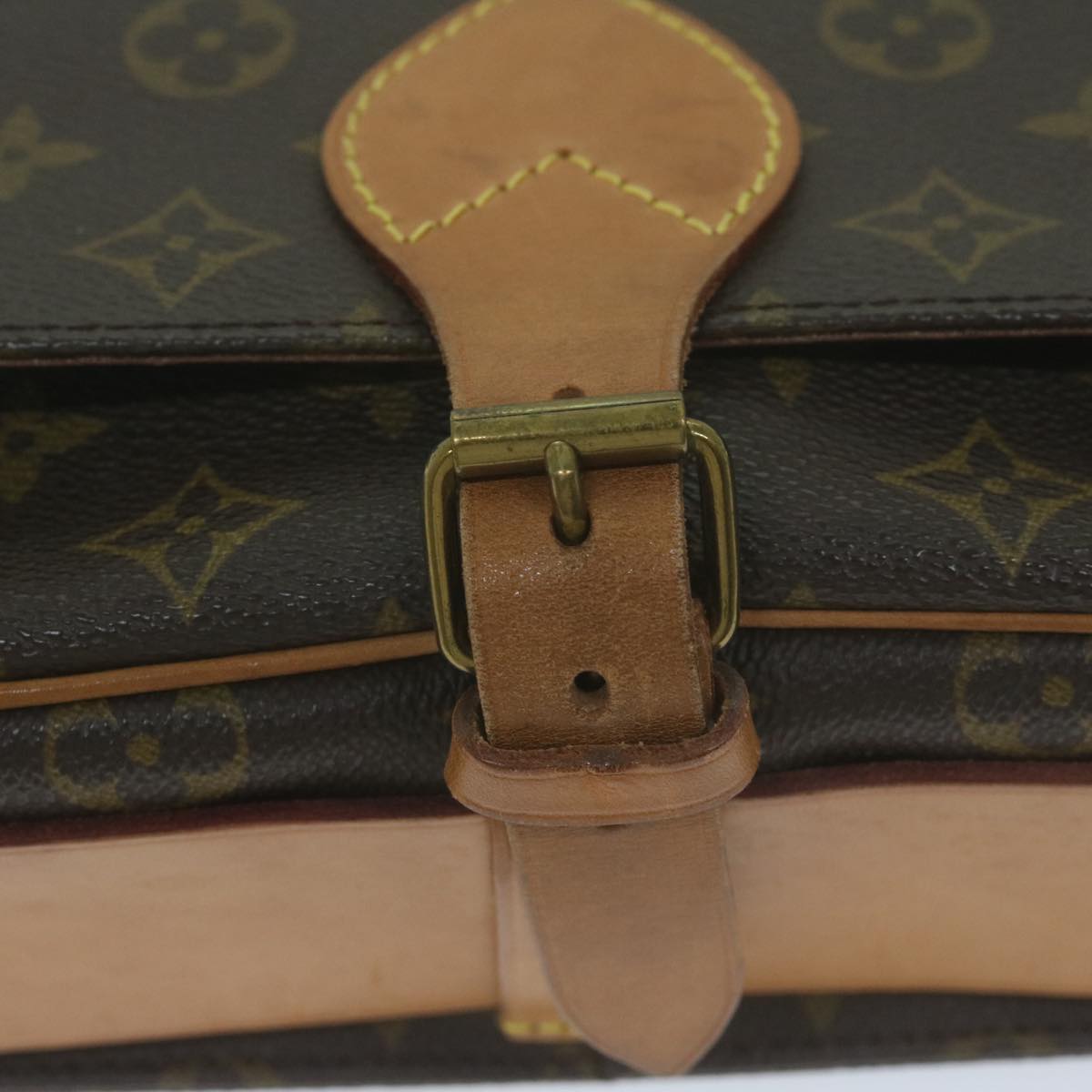 LOUIS VUITTON Monogram Cartouchiere GM Shoulder Bag M51252 LV Auth 64547